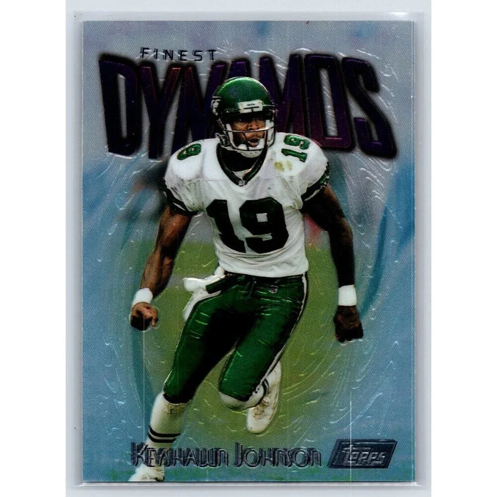 1997 Finest #121 Keyshawn Johnson EMBOSSED New York Jets